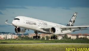 アジアンツアーへトゥルーズを出発するA350 XWB (Airbus)