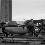 ハンドレページHP-104マラソン（旧名古屋空港）　現在の県営名古屋空港ターミナル屋上に展示されていた機体。極東航空が主として西日本方面で使用した2機のうちの1機。ジプシー・クイーン340HP×4、22座席。　1970年。　（今）