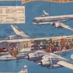 ボーイング・ストラトクルーザー（パンアメリカン航空）　1949年（昭和24年）のパンアメリカン航空の太平洋線パンフレット。