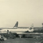 タイ航空のカラベル　1955年の初飛行以来、各国で広く使われた中距離機。1964年（昭和39年）頃。（小）