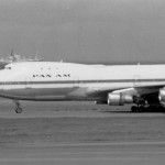 パンアメリカン航空のボーイングB747　1972年（昭和47年）。（今）