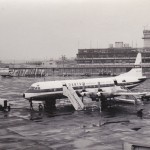 カンタス航空のロッキード・エレクトラ　1961年（昭和36年）。（梅）